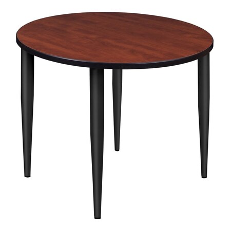 Regency Kahlo Square & Round Tables, 36 W, 36 L, 29 H, Wood, Metal Top, Cherry TPL36RNDCHBK